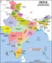 NEW POLITICAL MAP OF INDIA